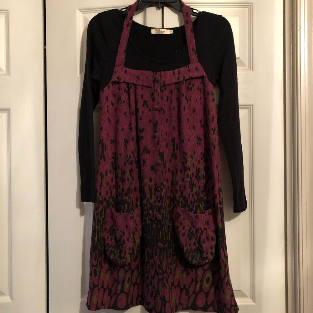 Aryeh Anthropologie Sweater Dress Fit Flare S